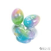 Iridescent Rainbow Glitter Putty Eggs<br>1 dozen